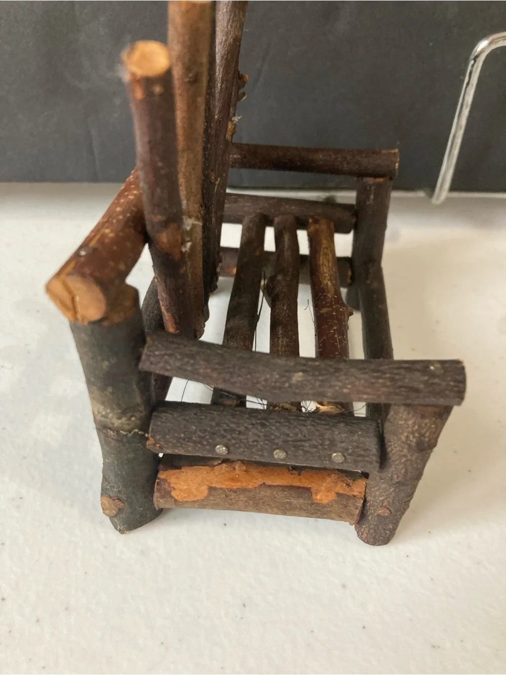 Barbie Rustic Mini Twig Chair Doll House Furniture- Natural Brown